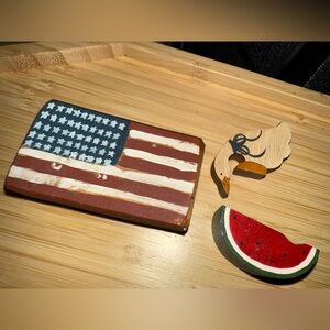 Patriotic Wooden Decor Set